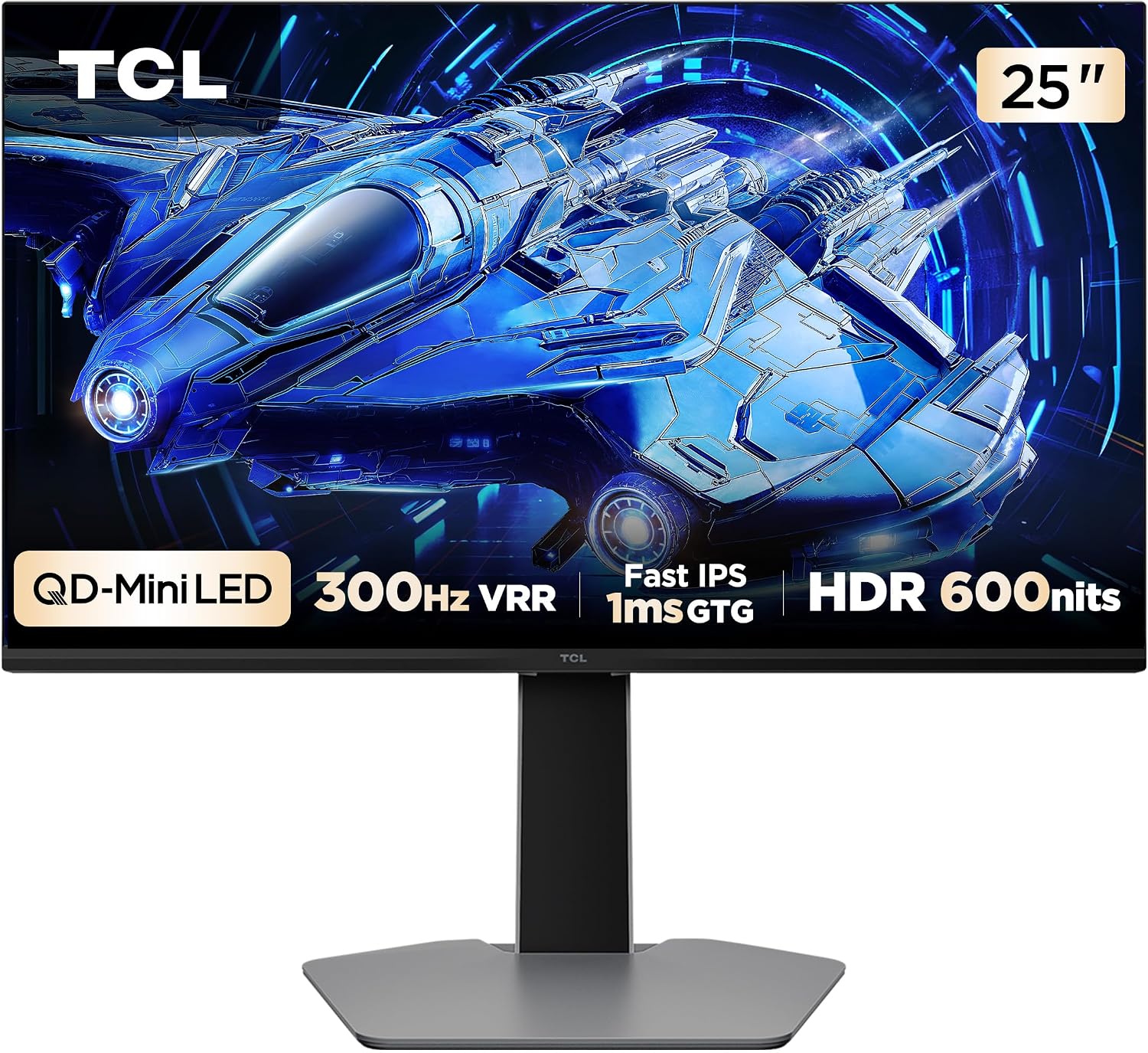 🔥 Monitor Gamer TCL 25 Polegadas QLED Mini LED Full HD G64 300Hz 1ms (GtG) Freesync HDR 6