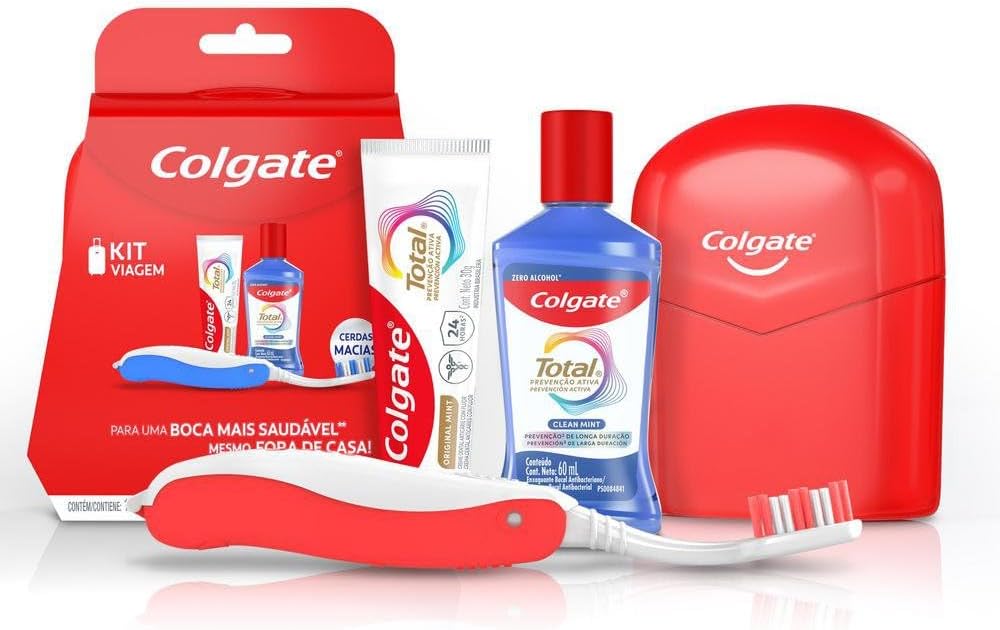 Kit essencial pra boca limpa onde você for