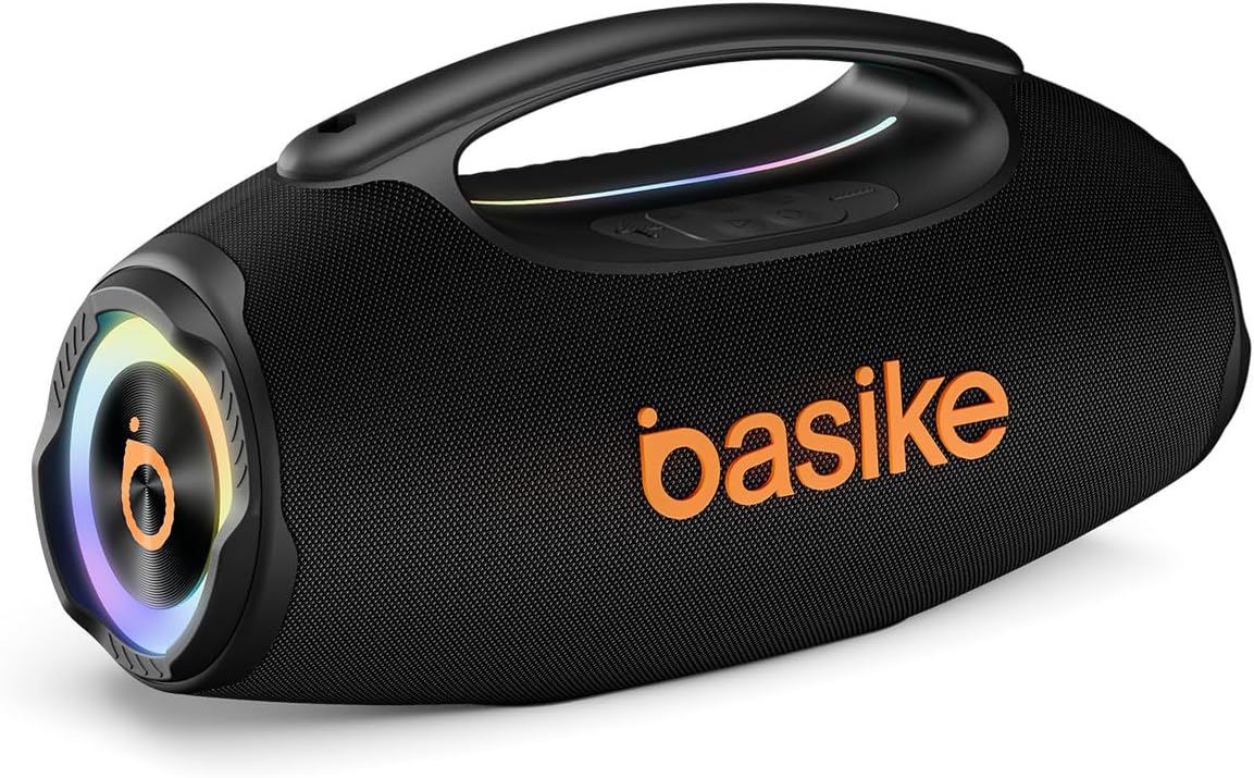 Basike Caixa de Som Bluetooth Portátil 80W RMS