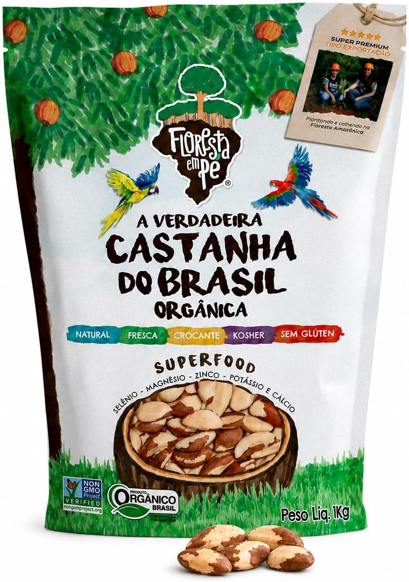 Castanha-do-Pará Orgânica 1kg Inteira