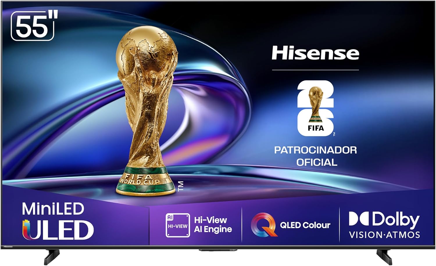 Hisense Smart TV 4K 55" Polegadas Mini LED