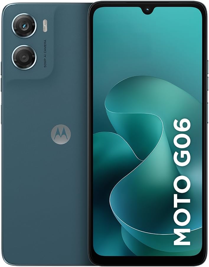 Smartphone Motorola Moto g06-128GB 12GB (4GB RAM + 8GB Ram Boost) e Camera 50MP com AI Bat