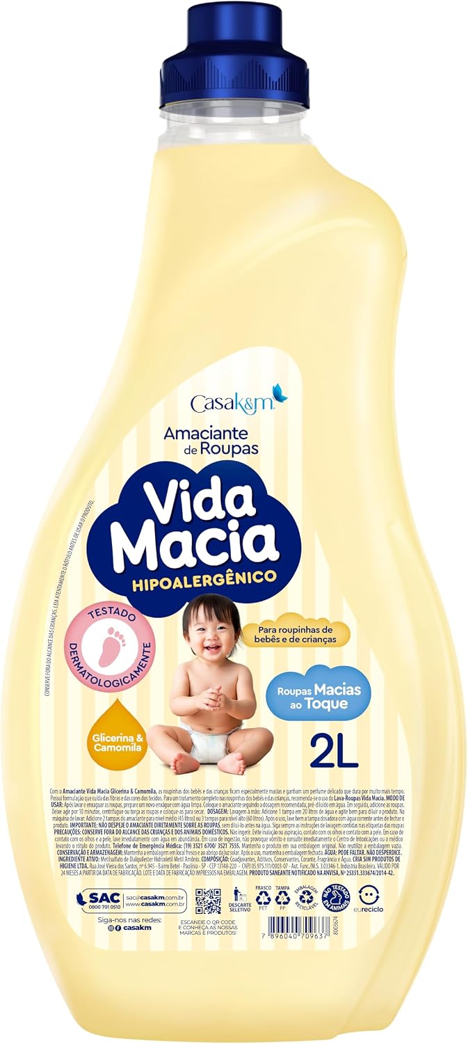Amaciante Vida Macia Glicerina e Camomila, 2L
