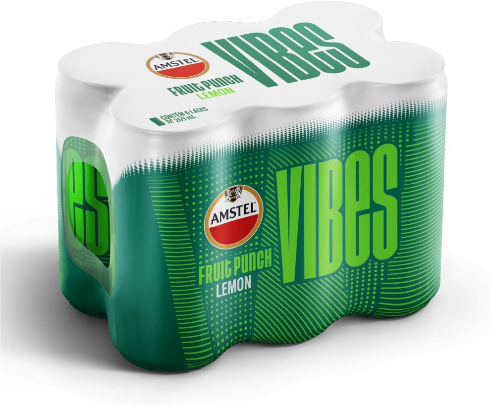 Amstel Vibes Bebida Mista Limão, Pack 6 Latas 269ml