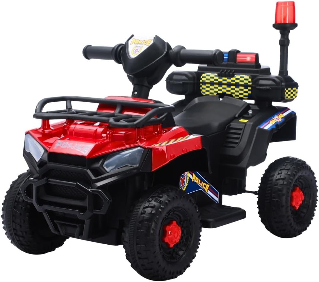 Carro Elétrico Infantil Policial 6v Frente