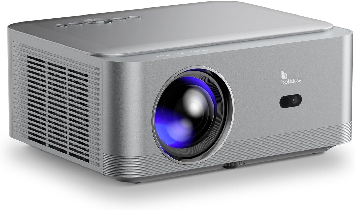 Bettdow Projetor 4k 8k 18000 Lumens [Netflix-Licensed] Hd 1080p nativo, Smart Projetores R