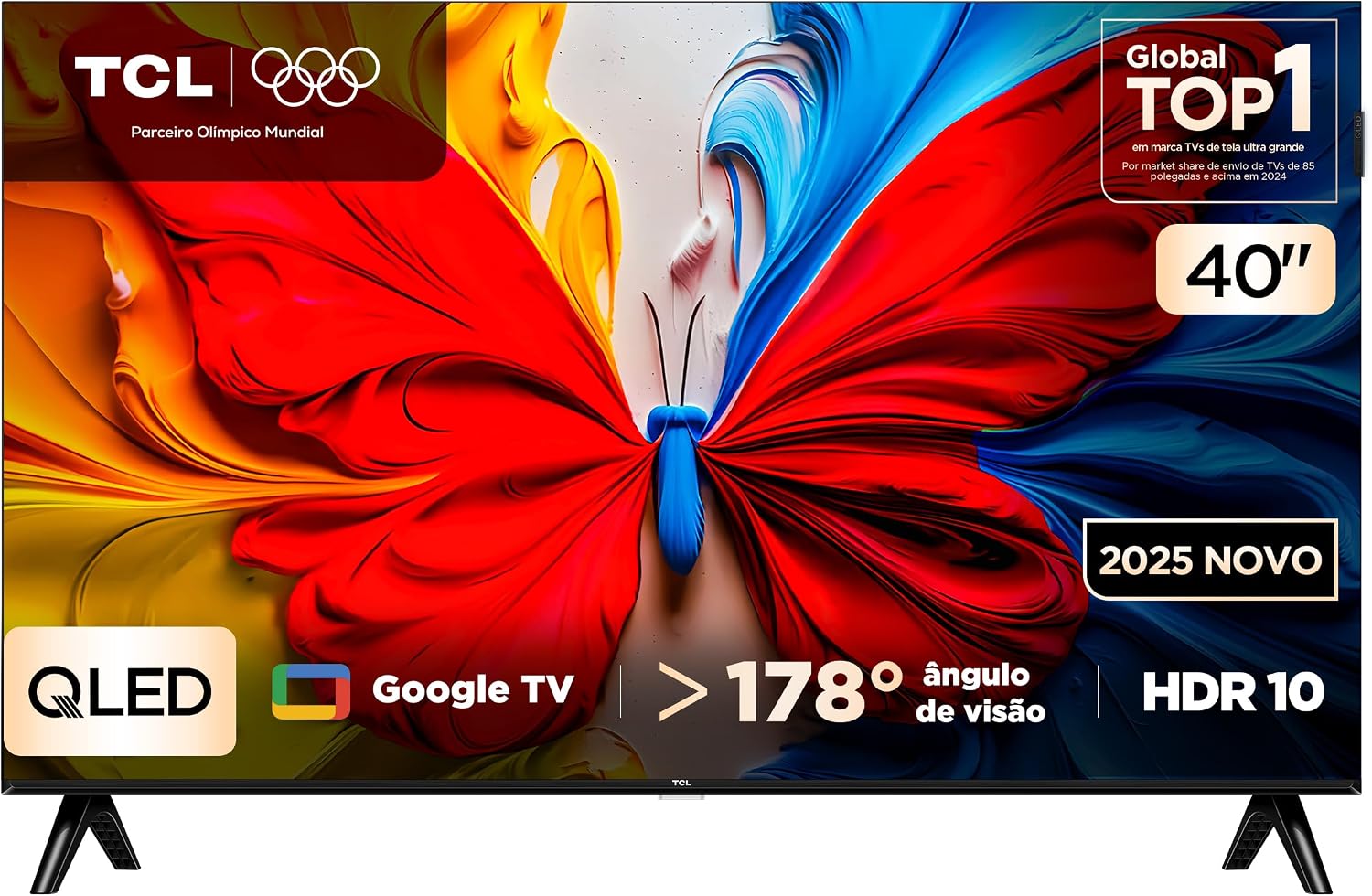 Smart TV TCL 40 Polegadas Full HD QLED S5K WiFi Bluetooth