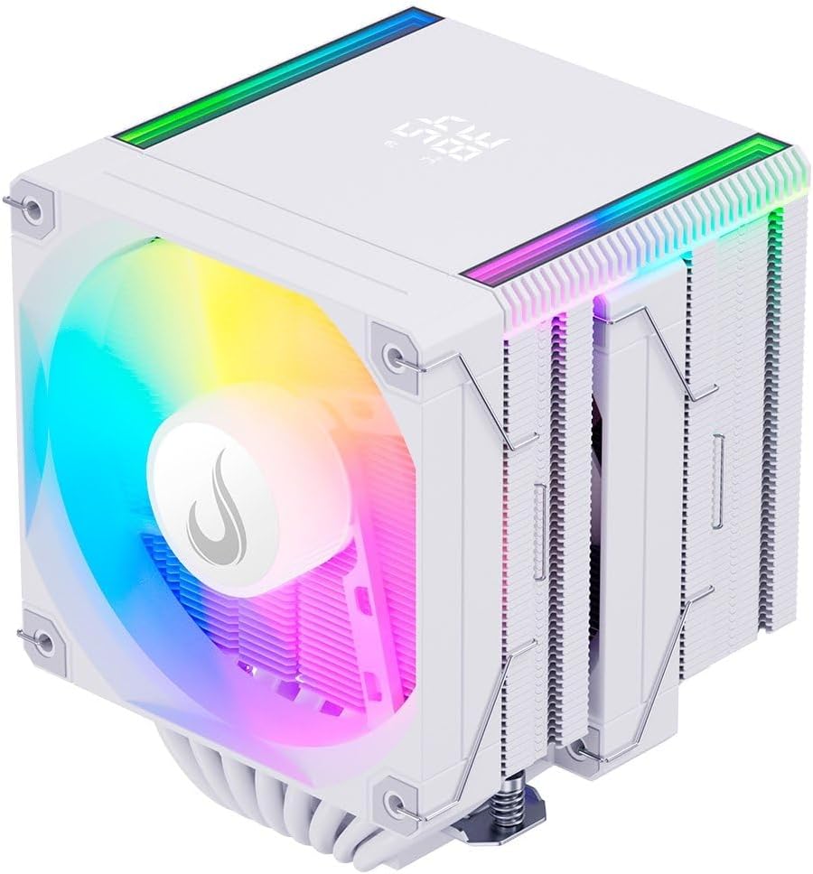 Air Cooler Gamer Rise Mode Temp 8 White, ARGB, AMD e Intel, 120mm, Branco - RM-ACT8-ARGB-W