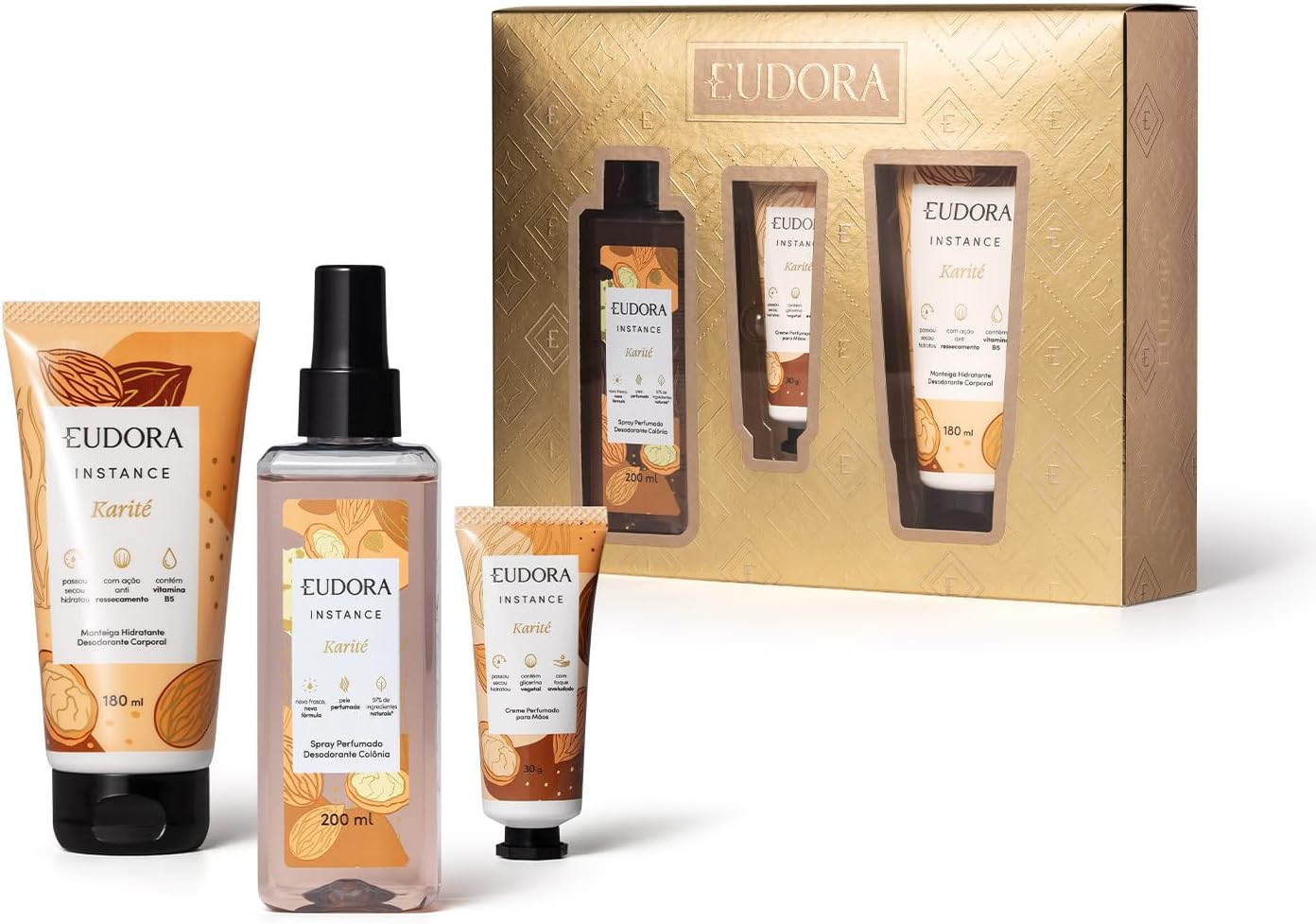 Eudora Instance Karité Kit (3 Produtos)