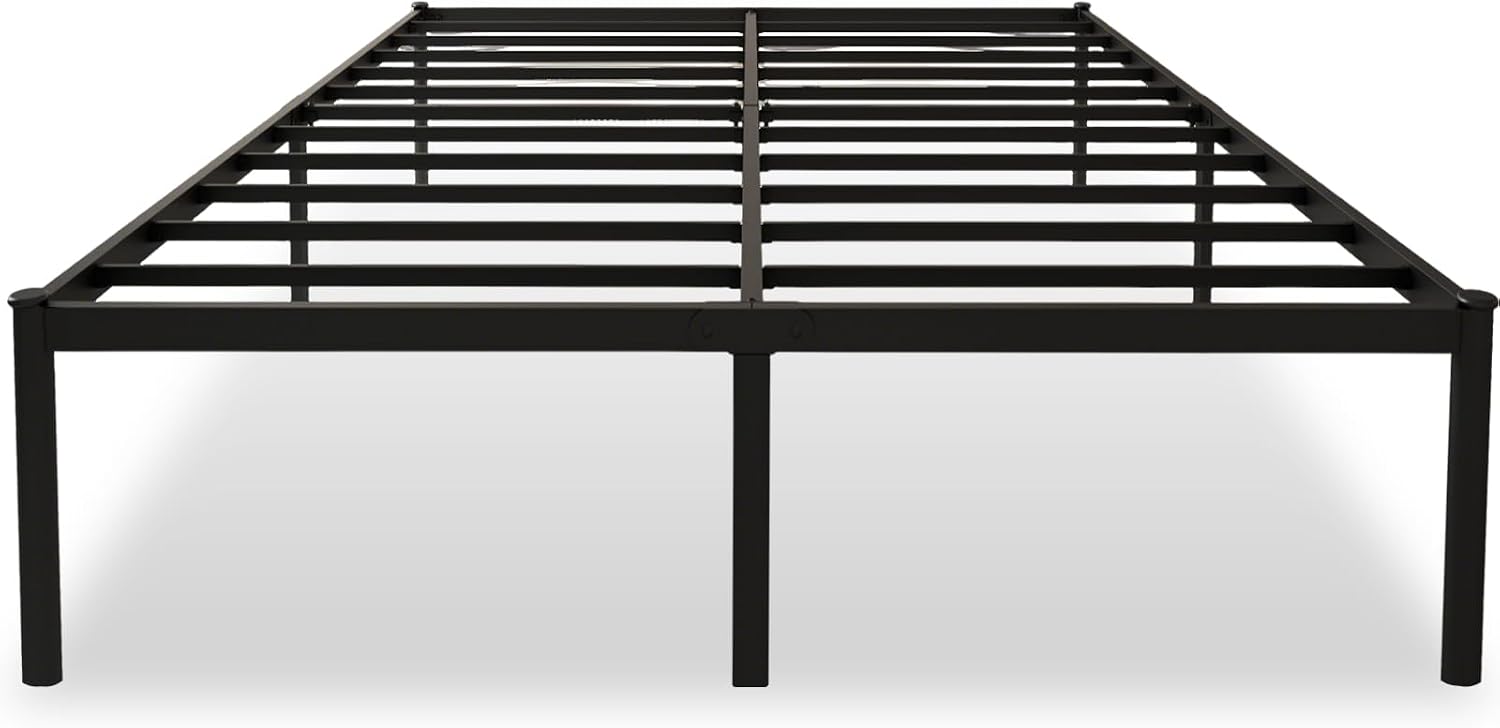 Cama de Casal 138x188cm, Estrutura Metálica Preta