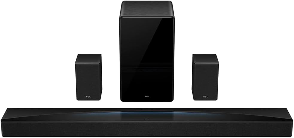 Soundbar TCL com Subwoofer sem fio Bluetooth 7.1.4 Canais HDMI