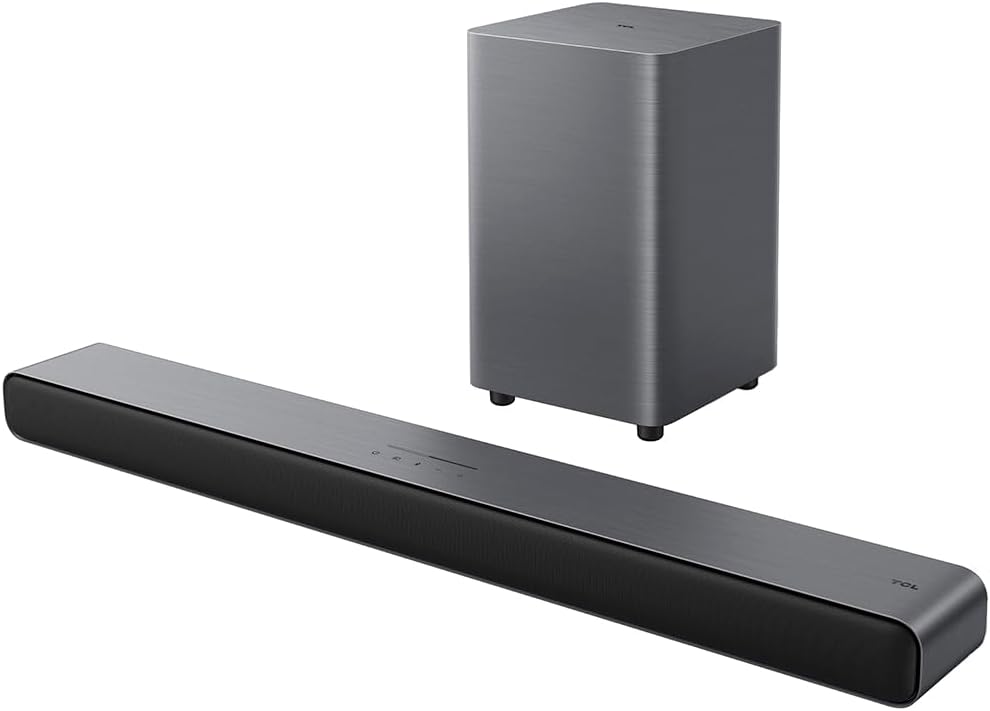 Soundbar TCL com Subwoofer sem fio Bluetooth 2.1 Canais HDMI ARC S55H