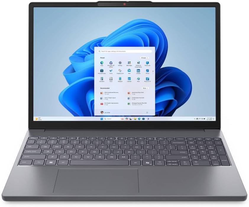Notebook Lenovo IdeaPad Slim 3 15.3" Luna Grey - Intel Core 3 100U, 8GB RAM, 256GB SSD, Wi
