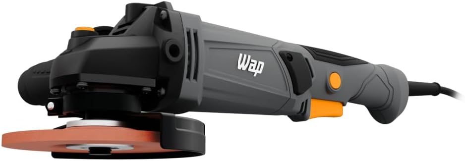 Esmerilhadeira Angular 5” WF ES02 com Empunhadura Auxiliar 3 Posições Protetor de Disco 12