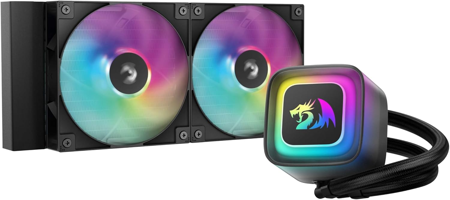 🔥Water Cooler GamerStorm X Redragon LE240 RD Preto RGB R-LE240RD-BKAMMN-A-1