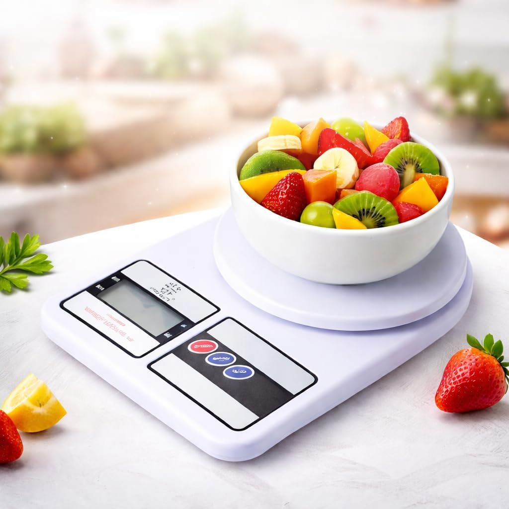 Balança de Cozinha Digital Premium Resistente à Água Base Antiderrapante