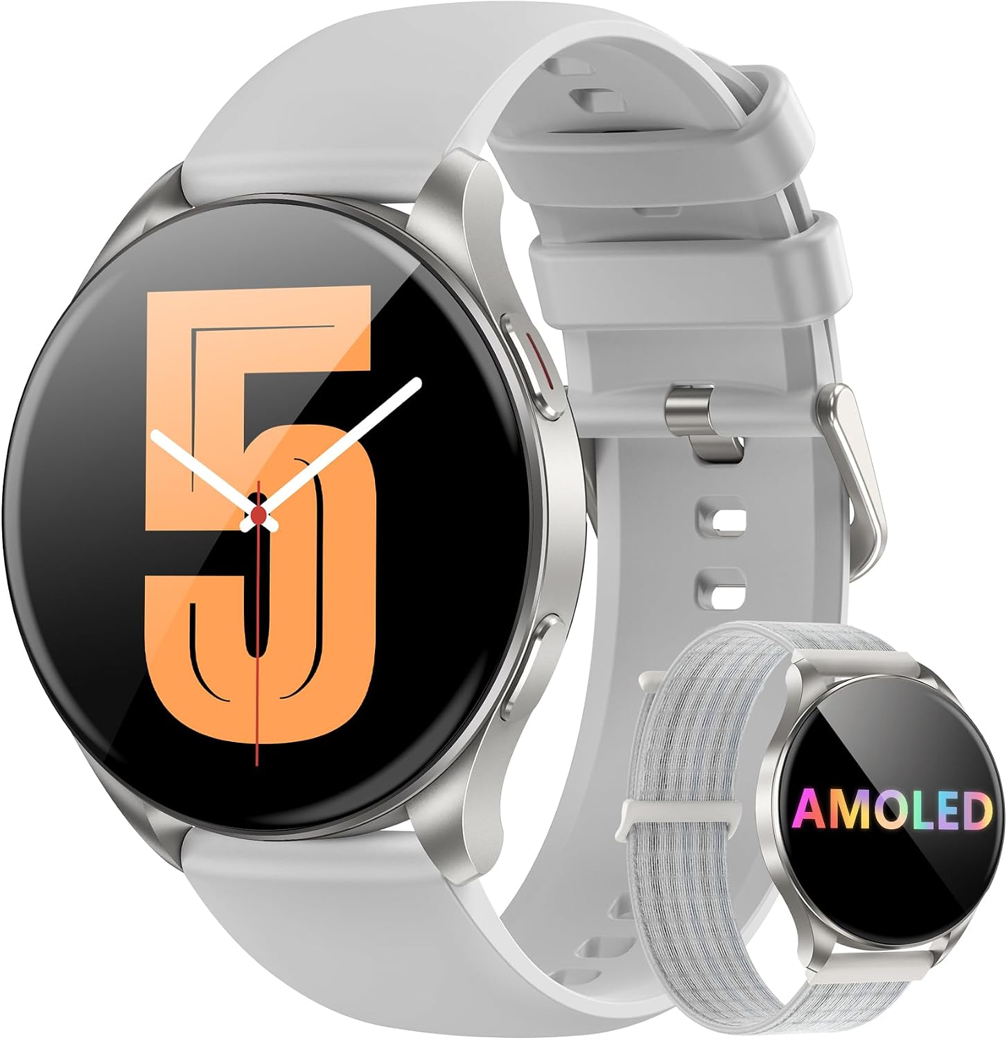 Blackview Smartwatch Feminino Masculino com Tela AMOLED 1.43"