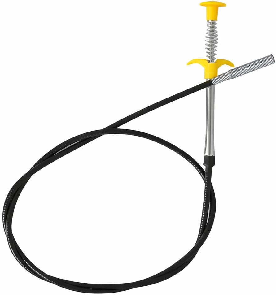 ✅ Desentupidor Flexível com Garras 90cm em Aço Inoxidável para Pia