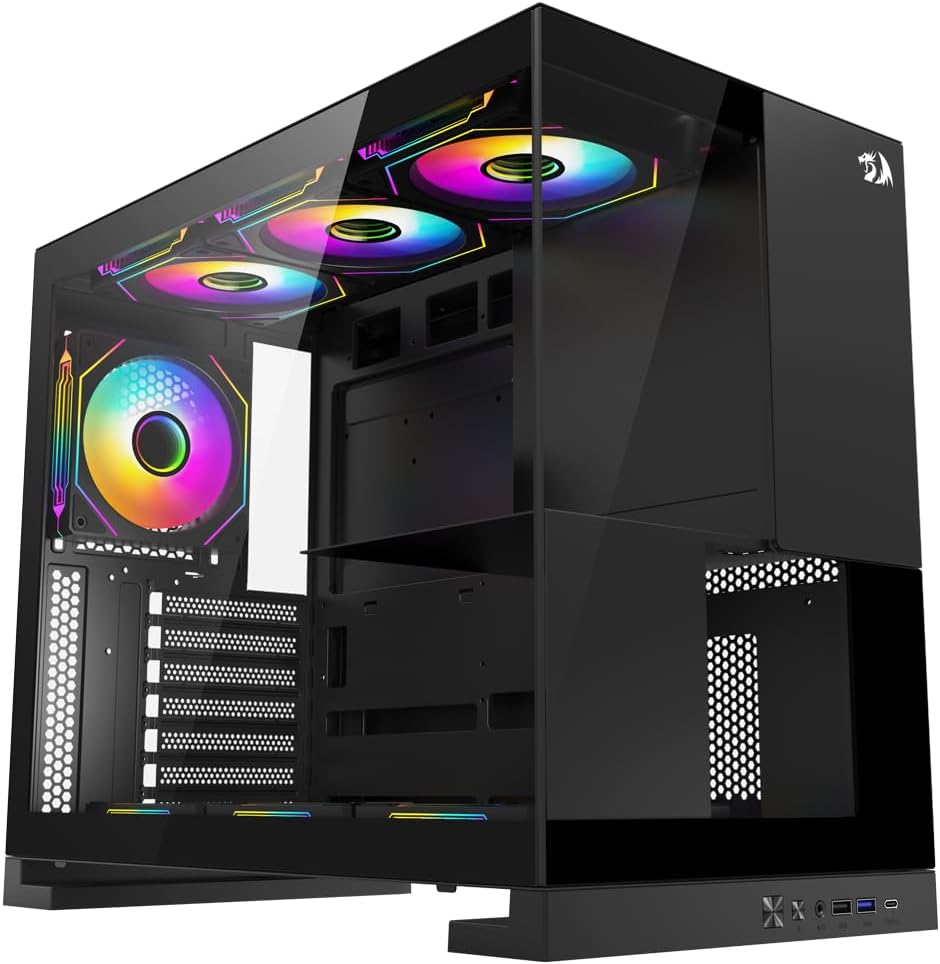 🔥 Gabinete Gamer Redragon Eternal Preto Sem Fans CA-612B