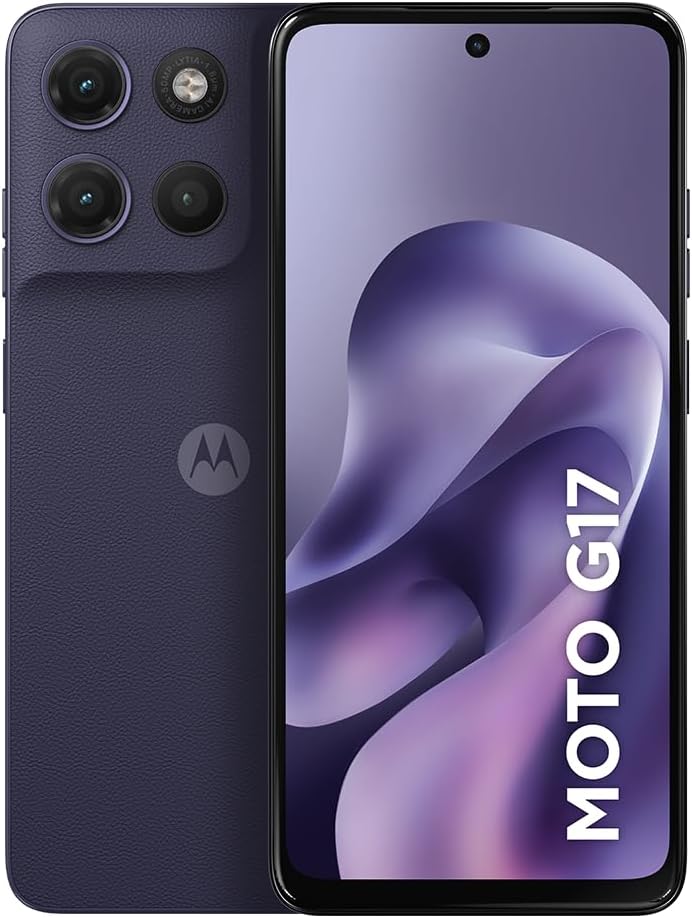 Motorola Moto G17 4G - 256GB 12GB (RAM Boost) camera 50MP Sony Lytia 600, tela FHD+ 60hz, 