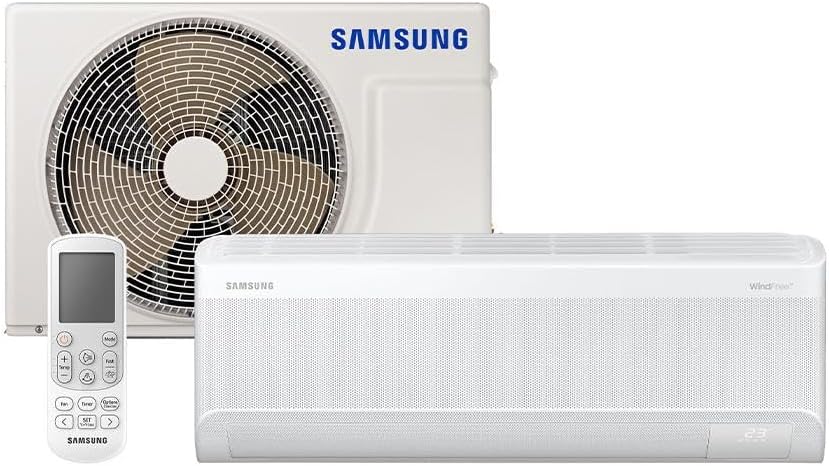 🔥 Samsung Ar Condicionado Split Inverter Samsung WindFree AI 18000 BTU/h Frio AR60F18D1AW