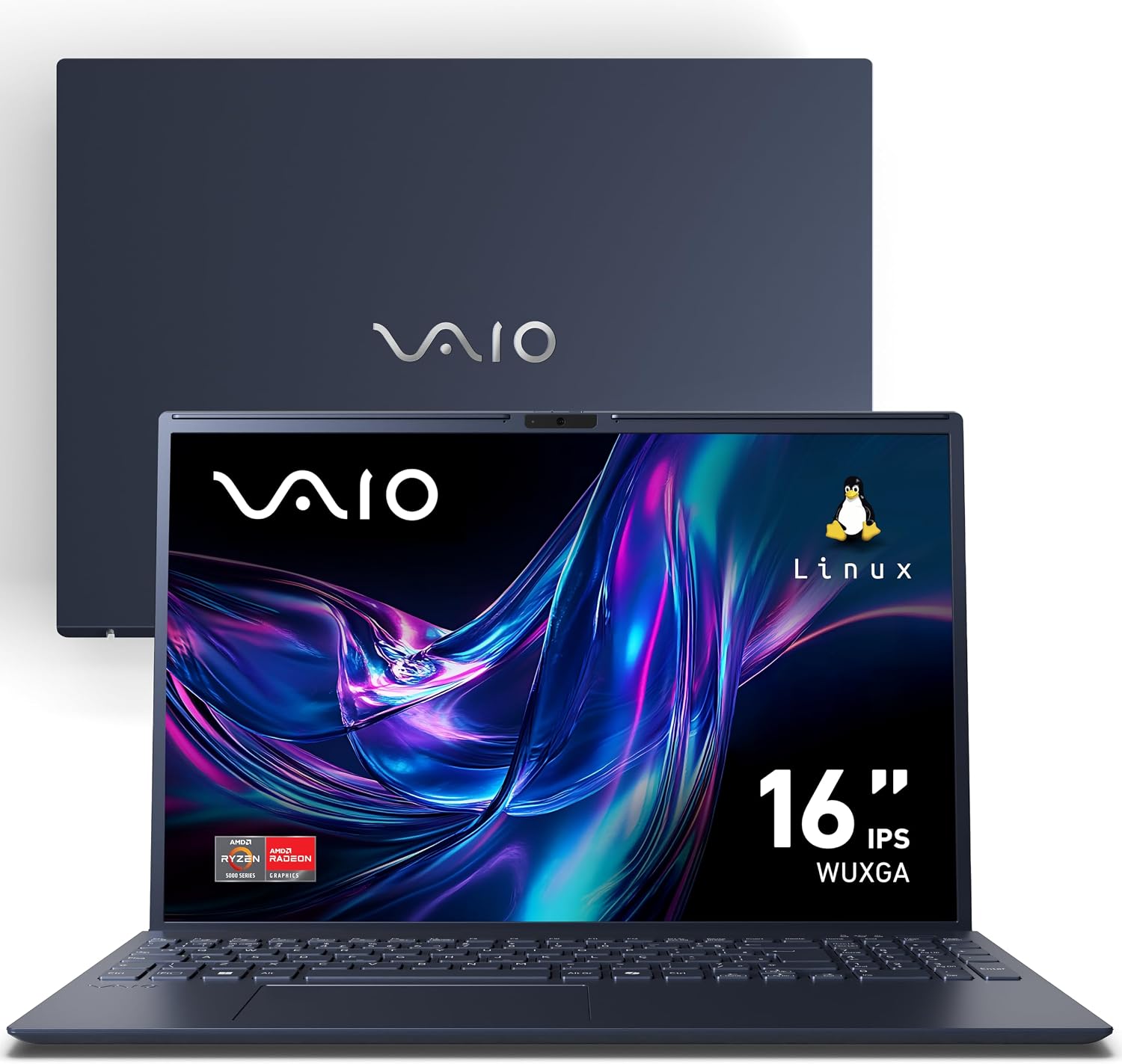 Notebook VAIO FE16 AMD Ryzen 7-5825U Linux, 8GB RAM total 256GB SSD Tela 16" IPS WUXGA Ant