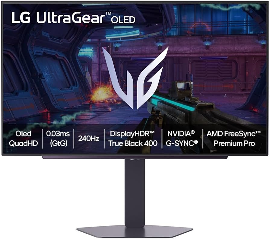 🔥LG UltraGear Monitor Gamer OLED 27" OLED 240Hz 0.03ms (GtG) QHD 2K (2560x1440) HDR True 