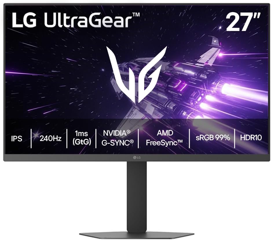 LG UltraGear Monitor Gamer 27" IPS 240Hz 1ms - 27G440A