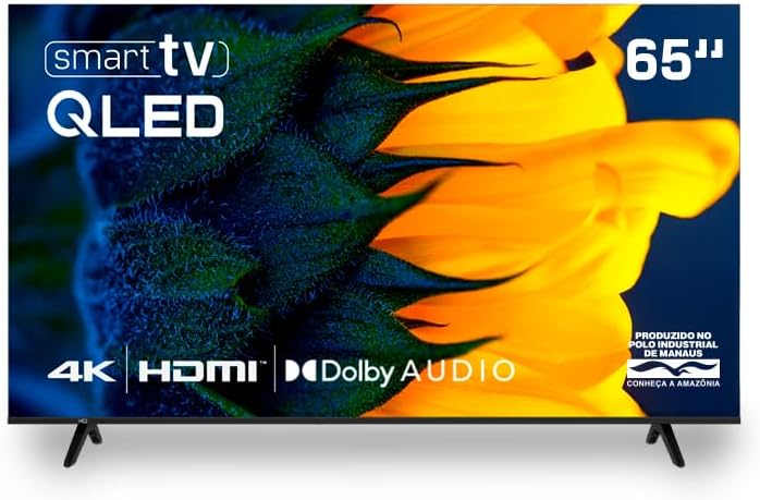 Smart TV HQ QLED 65 Polegadas HQ-QLED65SM 4K Dolby