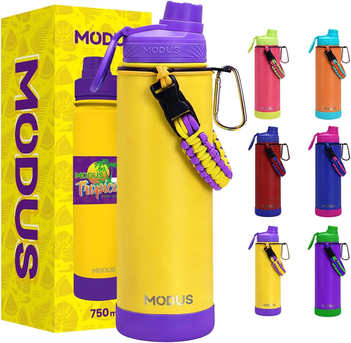 MODUS Garrafa Térmica 750ml - Parede Dupla de Isolamento 24horas Gelado