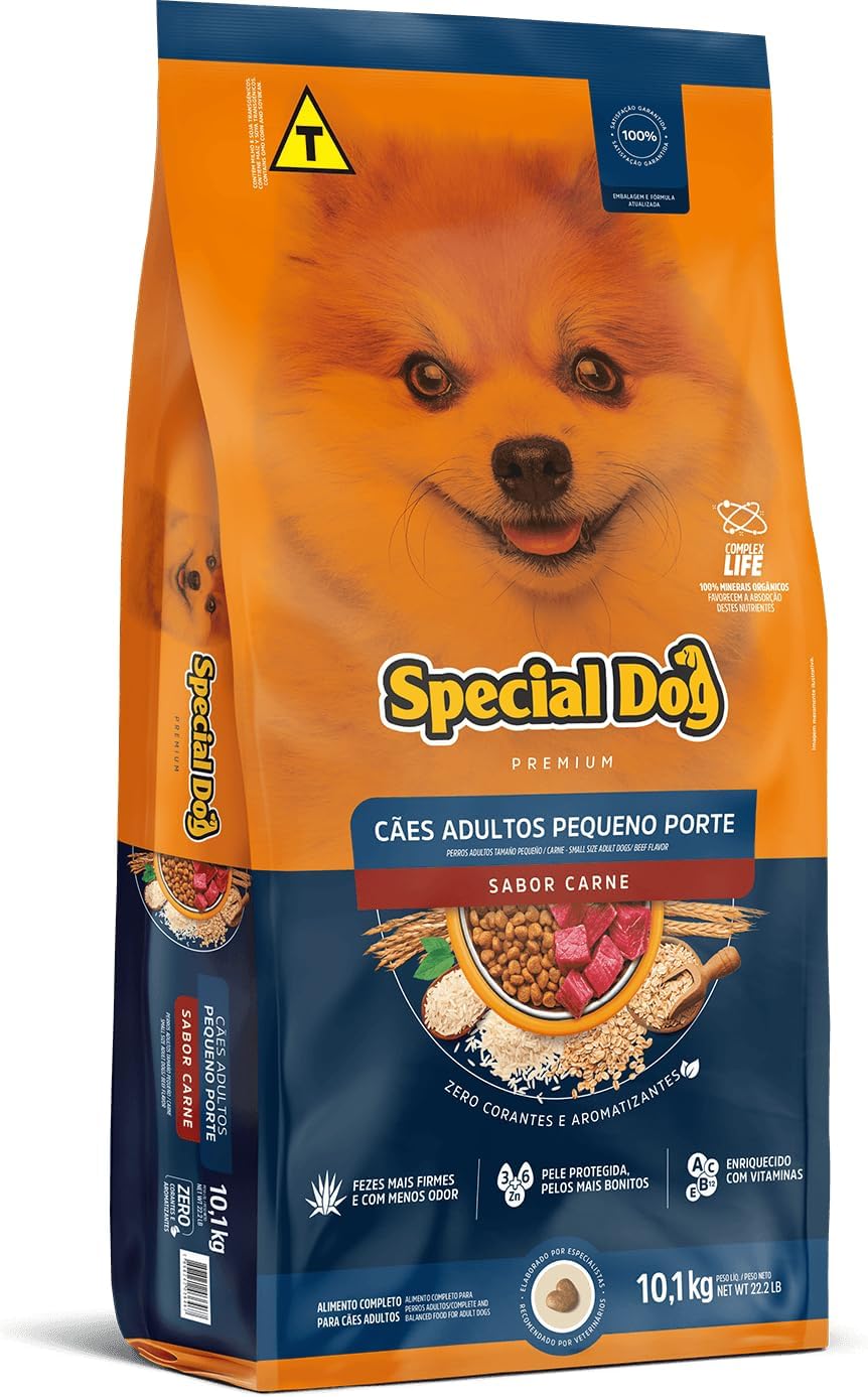 Ração Special Dog Adultos Porte Pequeno Carne 10,1Kg