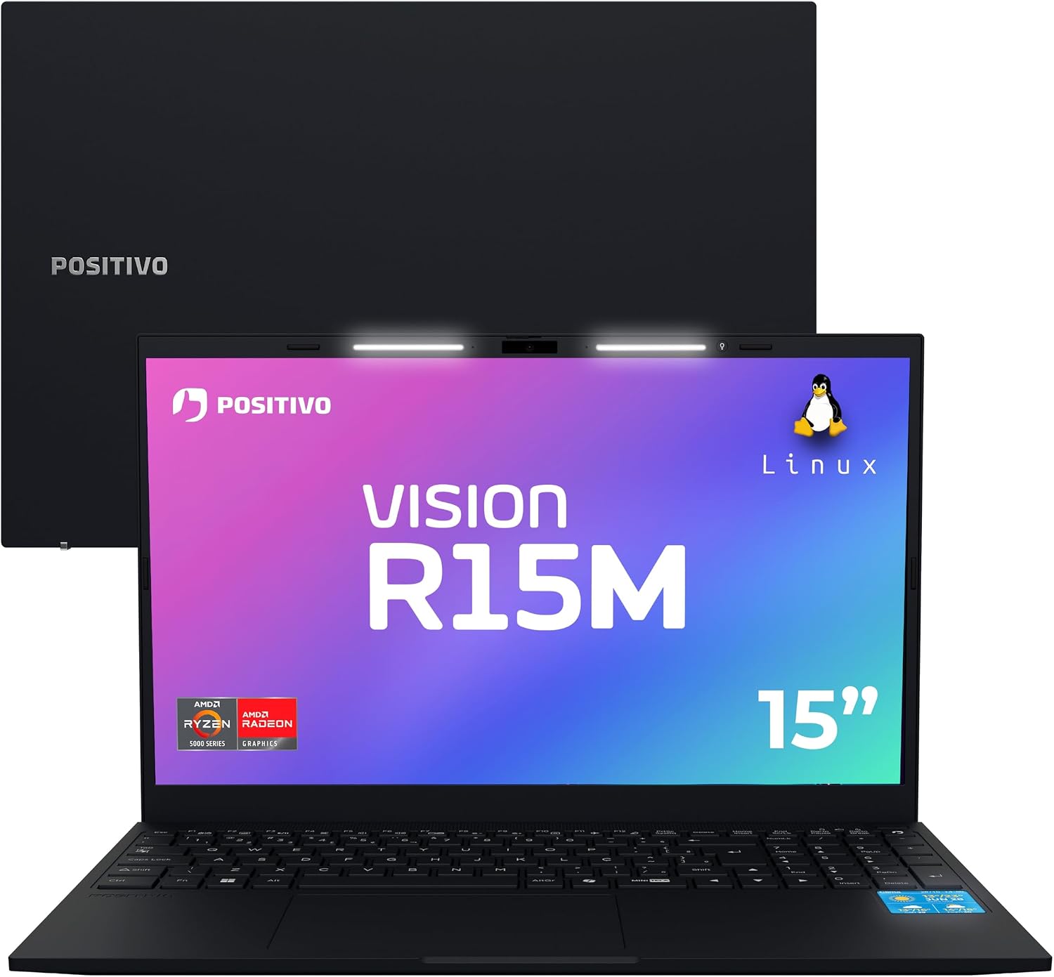 🔥 Notebook Positivo Vision R15M AMD Ryzen 3-7330U Linux 8GB RAM 512GB SSD Wi-Fi 6 Tela 15