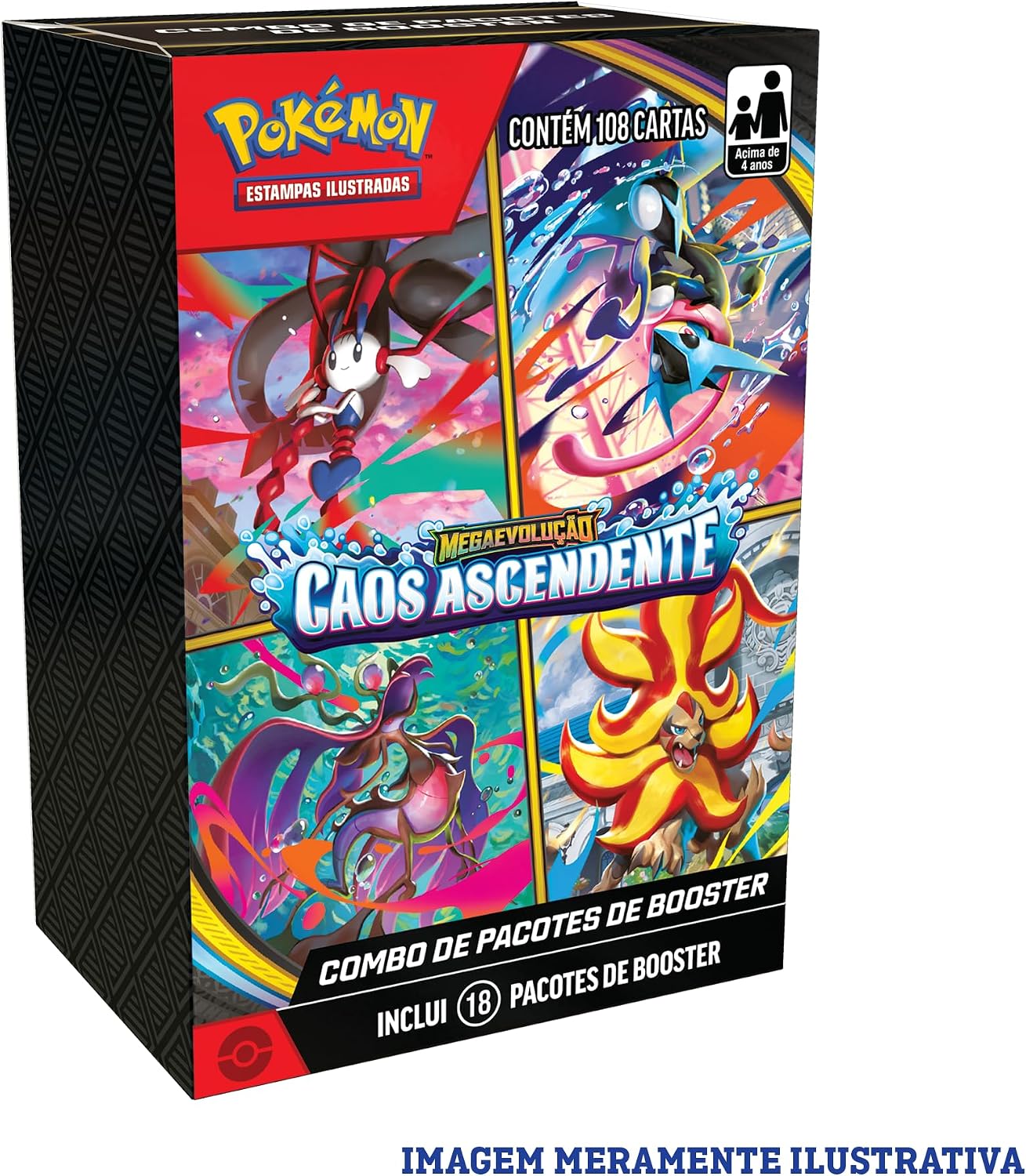 🔥Pokémon TCG: Mega Evolução - Caos Ascendente - Booster Bundle - Português
