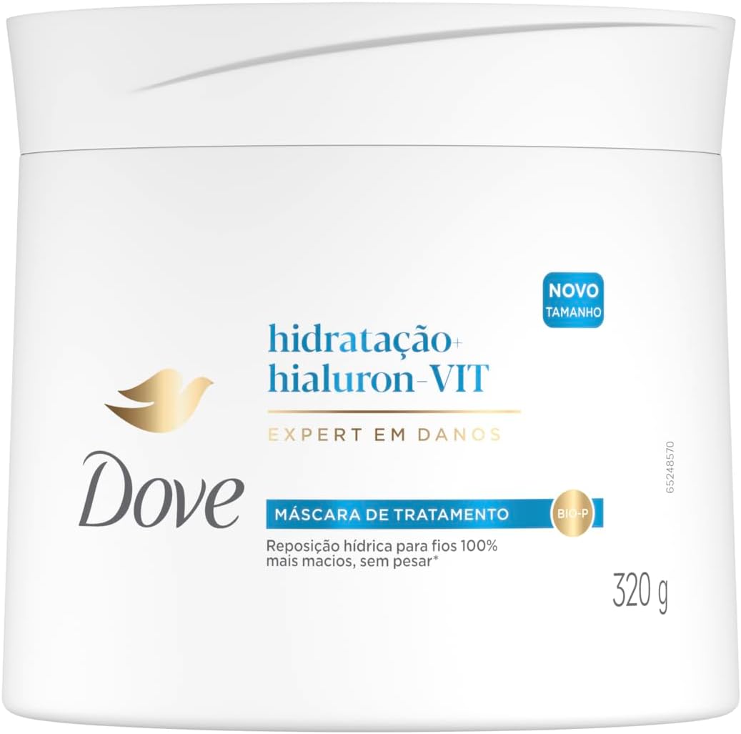Dove Máscara de Tratamento 2 em 1 Hidratação + Hialuron-VIT 320g