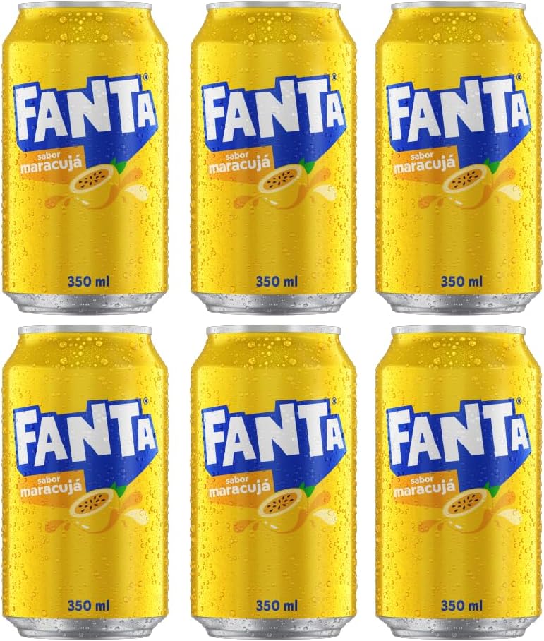 Pack de Refrigerante Fanta Maracuja Lata 350ml - 6 unidades