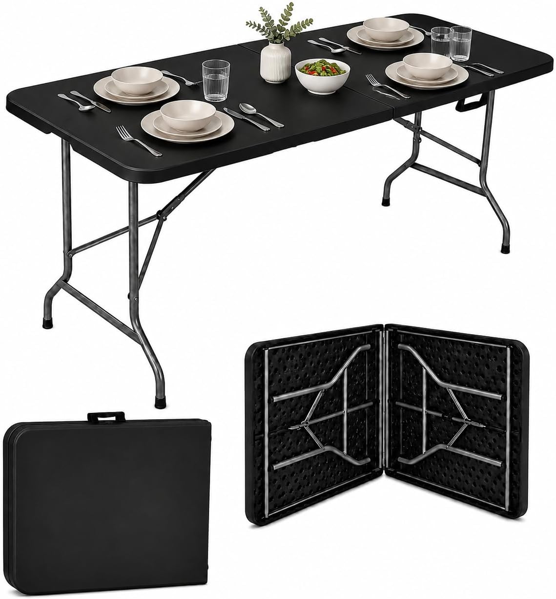 ✅ Mesa Dobrável Laruno 1,80m