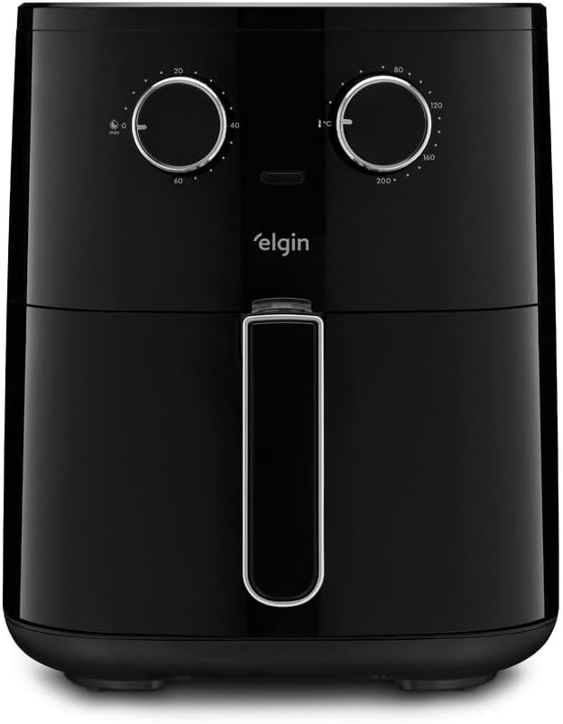 Fritadeira Air Fryer Six Fry Elgin 6,5L Cesto removível 1.500W Preta 110V