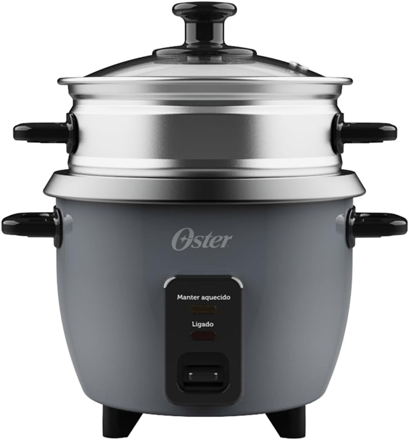 Panela Elétrica de Arroz 0,6L Oster Grafite (220v)
