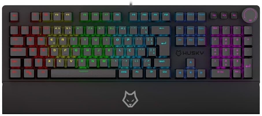 🔥Teclado Mecânico Gamer Husky Anchorage Full Size, RGB, Switch Gateron EF Red, ABNT2, Pre