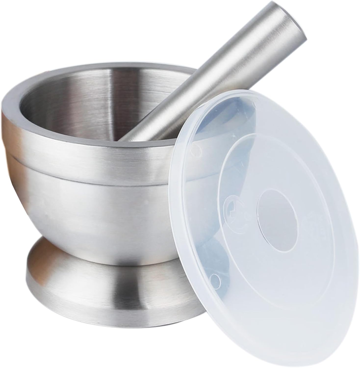 Pilao de Inox com Socador, Socador Alho Inox 18/10, Fácil de Limpar