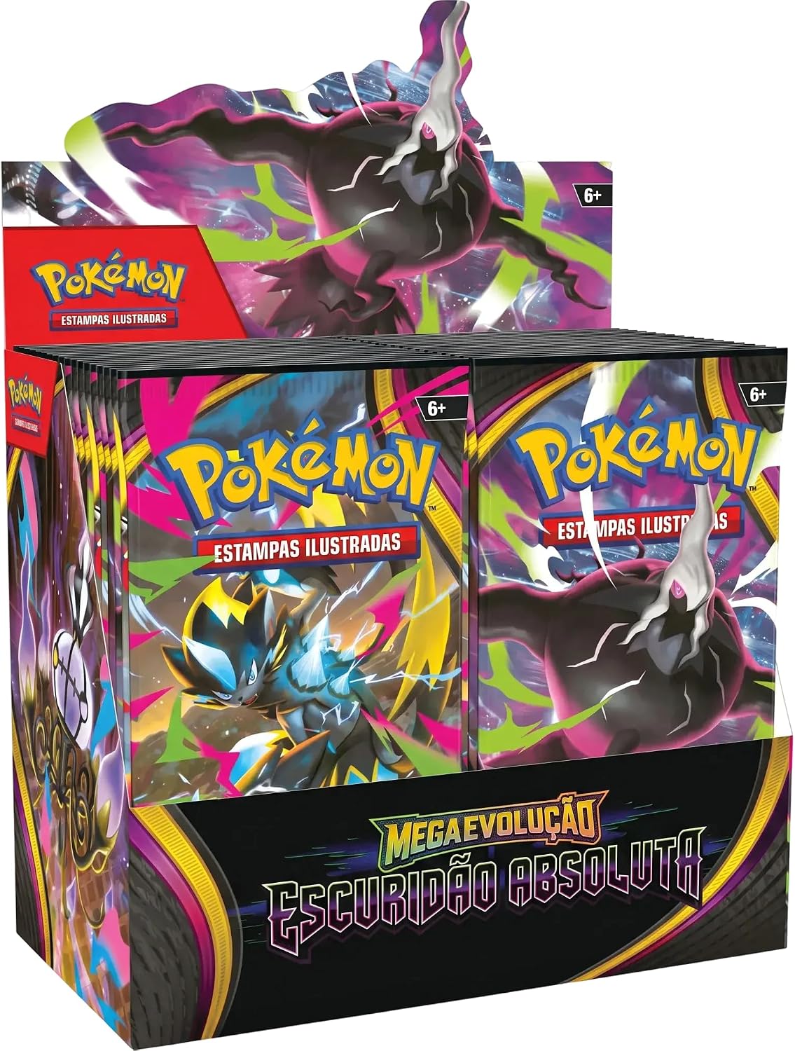 🔥 Pokémon TCG: Mega Evolução - Escuridão Absoluta - Booster Box - Português, Jogo de Cart