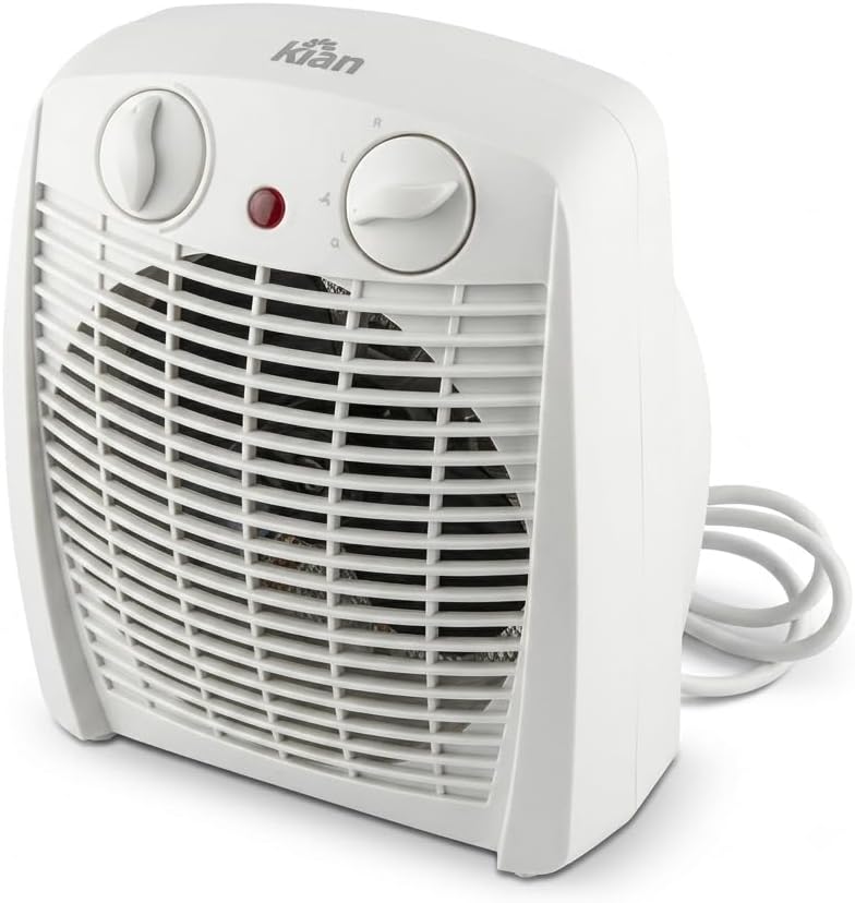Aquecedor elétrico Kian AQ-100 1800W 2 níveis branco 127V