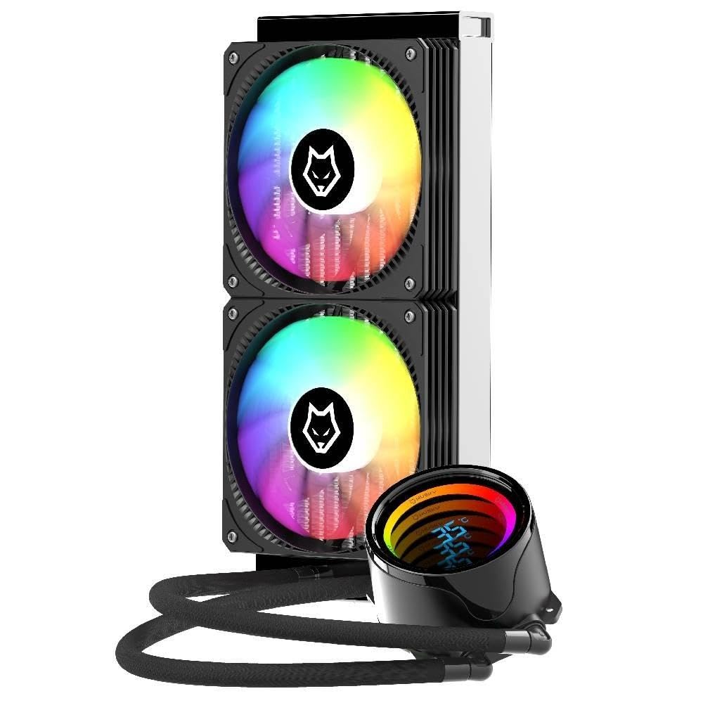 🔥 Water Cooler Husky Glacier, Iluminação Argb, 240mm, Amd e Intel, Preto - Hwt600pt