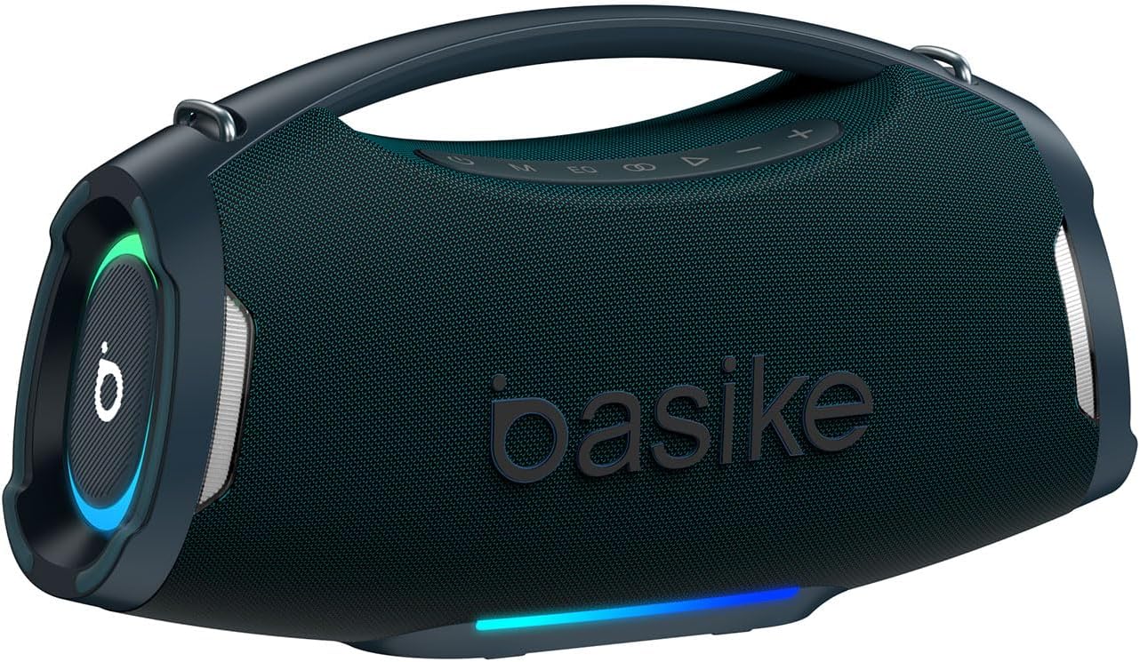Basike Caixa de Som Estéreo Sem Fio, Boombox 200W
