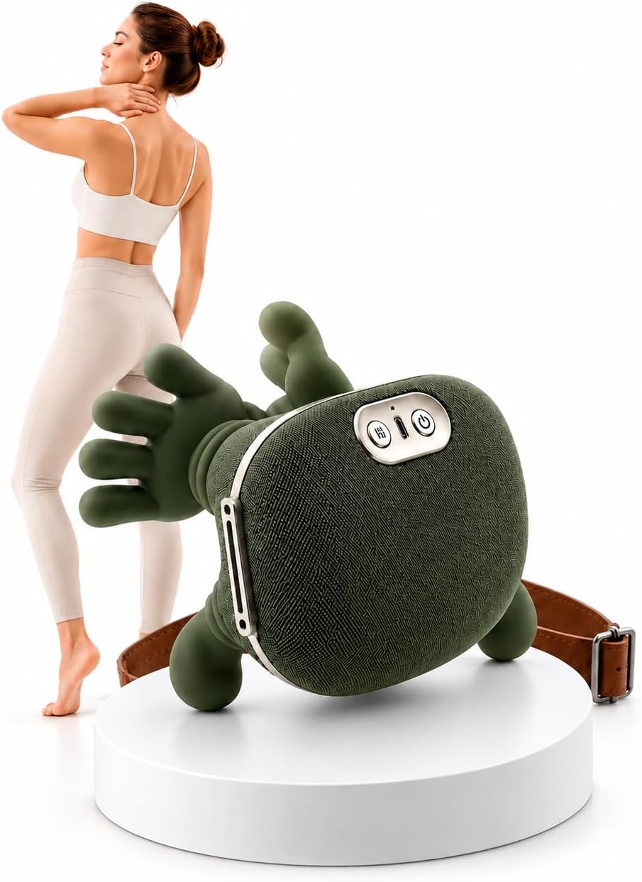 Massageador Elétrico para Pescoço Ombro Costas Maozinha 3D com Aquecimento