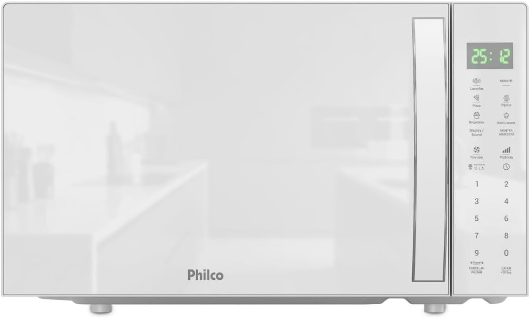 Micro-ondas 28L Philco Pintura Limpa Fácil 1100W PMO31B 127v