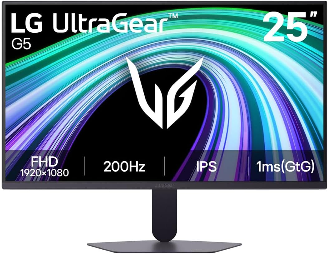 🔥Monitor LG UltraGear -Tela IPS de 25”, 200Hz, 1ms (GtG), NVIDIA G-SYNC e AMD FreeSync Pr