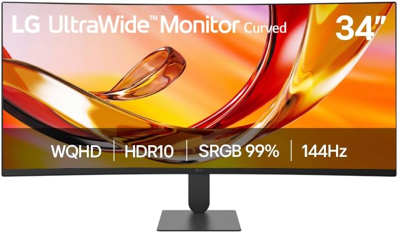 Monitor LG UltraWide, Tela VA de 34” 2K