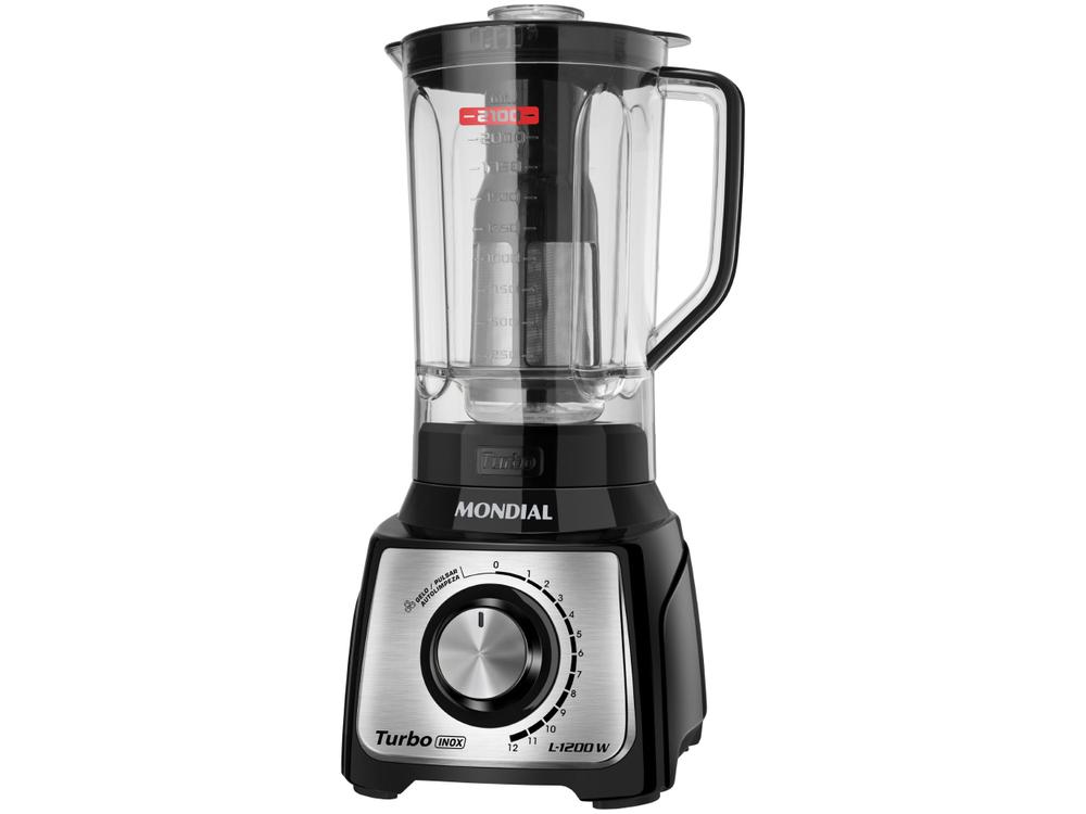 Liquidificador Mondial Turbo L-1200 BI 12 Velocidades 1200W 127V
