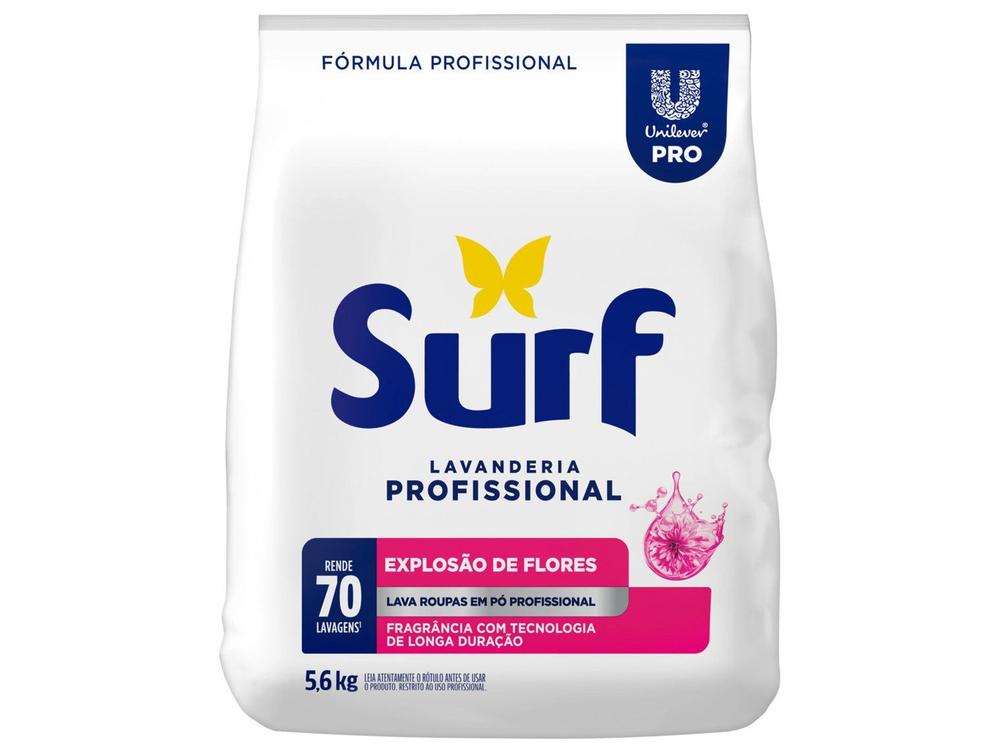 Sabão em Pó Surf Explosão de Flores Concentrado Profissional 5,6kg